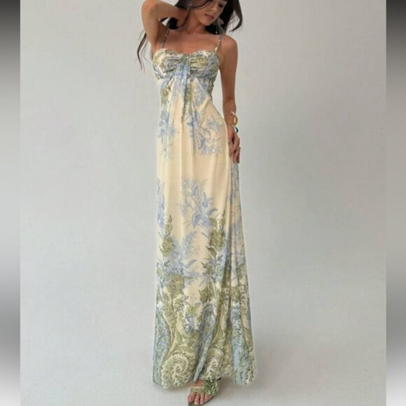 Boho floral print cami maxi dress - Picture 6 of 6